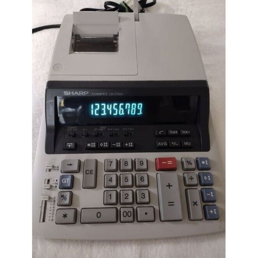 Sharp Compet QS-2760H 10-Key Print Calculator Tested